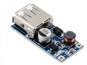 Przetwornica DC STEP-UP 0,9 - 5V wyj 5V do USB