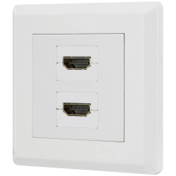 Renkforce Rf-4724258 HDMI Adapter 2X HDMI Sockets White Gold-Plated Connectors