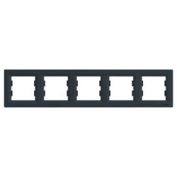 ASFORA Ramka 5-krotna pozioma antracyt EPH5800571
