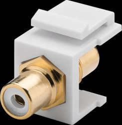 79676 Keystone module Cinch socket / socket, white