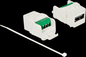 86376 Keystone module USB 2.0 A female to terminal block white