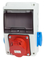 Rozdzielnica budowlana 5M 32A/4P 2x230V IP44 RSK102/4