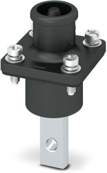 Plug, 1 pole, screw connection, straight, 1231639