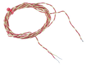 Termopara z odsłoniętym złączem K średnica 7/0.2mm długość 2m -75°C do +250°C Końcówka z gołym kablem RS PRO