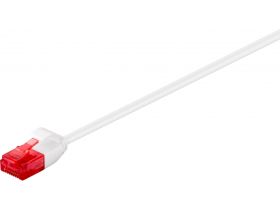 Kabel Patchcord CAT 6 U/UTP SLIM RJ45/RJ45 0.15m biały
