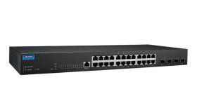 Zarządzalny switch gigabitowy do szafy RACK - 24 porty gigabitowe, 4 porty Combo SFP EKI-7428G-4CI-AE