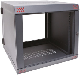 Szafa serwera 12U głębokość zew 610mm wymiary zew 636 x 585 x 610mm Stal Szary