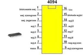 Układ scalony 4094/SMD