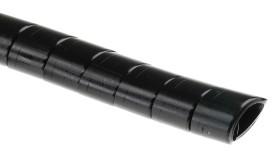 Spiral wrap 25mm x 2mm x 50m Black