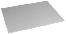Aluminum Bottom Panel, (L x W x H) 400 x 222 x 2 mm, nature