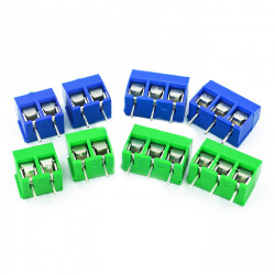 ARK 3-pin 5.08 mm Terminal Block Connector - for PCB Mounting - Blue - 10 pcs.