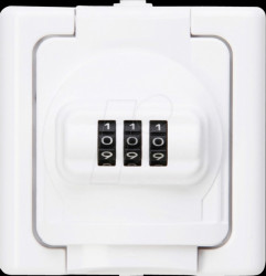 109802008 BLUE ELECTRIC - Schutzkontakt-Steckdose mit Zahlenschloss, arkti