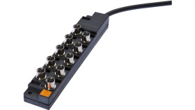 Rozdzielacz, 26X168x30mm, 10-30V Dc, 10X M8 3Pin, Vk001028