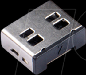 UL03P2BK Port Schloss, USB Typ A, 100 Stück, schwarz