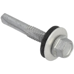 ForgeFix TechFast Hex Head Roof Screw Self-Drill Heavy Section 5.5x35mm Pack 100