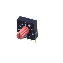 Przełącznik obrotowy, 100 mA, 5V dc, 16-położeniowy, Nidec Components SC-1000