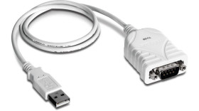 Szeregowy adapter kabla USB złącze A USB A złącze B RS232 rodzaj A Męskie rodzaj B Męskie Trendnet