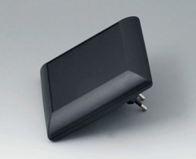 ABS/PC enclosure, (L x W x H) 110 x 110 x 38 mm, black (RAL 9005), IP40, B5013229