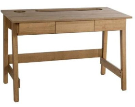 Biurko komputerowe, Beżowy, Drewno, 760mm