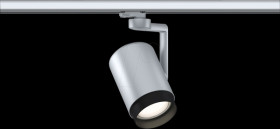 95412 ProRail3 rail spotlight Asthene, E27, max. 50 W, dimmable, chrom