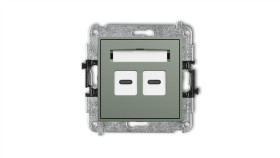 Mini Mechanizm Gniazda Podwójnego 2Xusb C-C Szałwiowy 61Mgusb-8