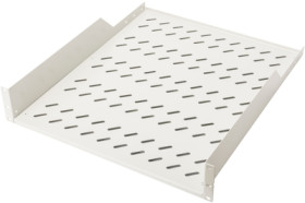 Shelf, fixed installation, 25 kg, steel, (W x H x D) 482 x 89 x 552 mm, 2 U, gray, for 483 mm profile rails, DN-19 TRAY-2-55