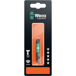 Wera 05073967001 867/1 Premium Plus Impaktor Diamond Bit for Torx Screws TX40