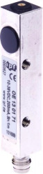 OE130171, czujnik optyczny, Odbiornik czujnika przelotowego, 69x12x12mm, Sn: 1m, 10-35V DC, PNP NO, złącze M8, IP65, światło pod