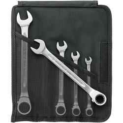 Stahlwille 96411705 17/5 Ratcheting Combination Spanner Set 5-piece 8 - 19 mm