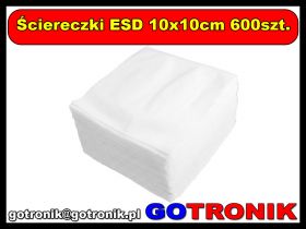 Ściereczki ESD 10x10cm 600szt.