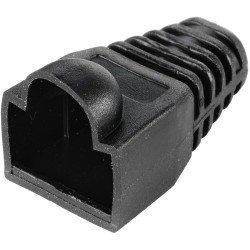 TruComponents 240065 Kink protection bushing Bend relief Black