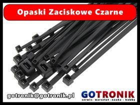 Opaska zaciskowa 4,6x370mm czarna 
