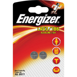 Energizer 639319 Size LR43 Alkaline Button Battery (Pack of 2)