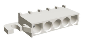 Wtyk PCB 5-pinowe raster: 6.35mm -rzędowe TE Connectivity Przewlekany 19.0A 600.0 V.