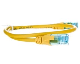 Kabel krosowy (Patch Cord) U/UTP kat.5e żółty 0,5m DK-1512-005/Y