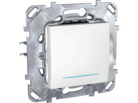 UNICA Wyłącznik schodowy z podświetleniem 16A biel polarna MGU50.263.18NZ SCHNEIDER ELECTRIC