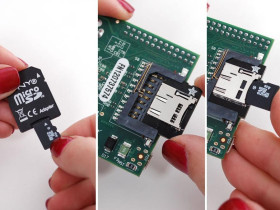 Adafruit Low-profile microSD card adapter for Raspberry Pi