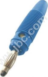 RA-171 BL Wtyk izolowany 4mm lamelkowy z poprzecznym otworem 4mm, przyłącze przykręcane, niebieski, RA171BL, WYPRZEDAŻ