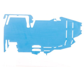 Wspornik szyny zbiorczej bez funkcji blokady końcowej do montażu zatrzaskowego na TS 35 niebieski 2009-304 /25szt./