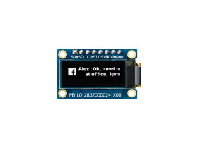 Wyświetlacz OLED 0.91cal Biały macierz pasywna 128 x 32pikseli Midas COB SPI