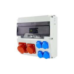 Rozdzielnica siłowa n/t 1x16A 5P 1x32A 5P 4x230V 17-mod. IP44 NBOX-17M.1 Next