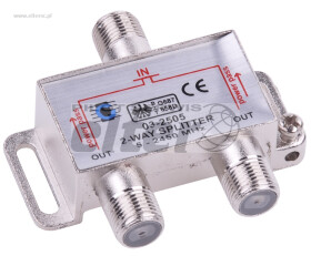 Spliter 2way 5-2450MHz Power Pass Cabletech