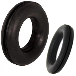 Przelotka Gumowa Przepust Kablowy Okrągły Gumowy GH13 15mm IP30 1szt Czarna