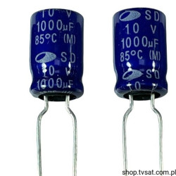 SD1A108M0811MPG180 1000uF 10V Electrolytic RADIAL SAMWHA