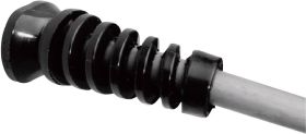 Reduktor naprężeń z ochroną przed zginaniem PB Fastener, H-1611, H-1611, (Ø x D) 19 mm x 53.6 mm, czarny, 1 szt.