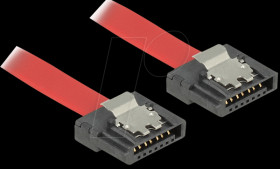 83833 Cable SATA FLEXI 6 GB/s 20 cm red metal