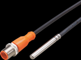 Temperature probe, cable, PUR, 2 m, rod length 50 mm, -40 to 90 °C, Ø 6 mm, Pt1000 sensor, TS2269
