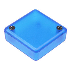 1551QTBU Hammond Translucent Blue ABS Enclosure 40 x 40 x 15mm