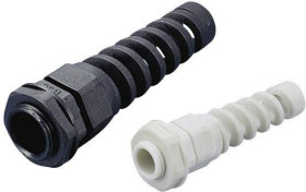 TRU COMPONENTS 1593002 Dławnica kablowa z osłoną spiralną PG16 poliamid czarny (ral 9005) 1 szt.