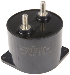 Kondensator foliowy 220μF 800V dc Cornell-Dubilier Polipropylenowe rozstaw: 45mm ±10